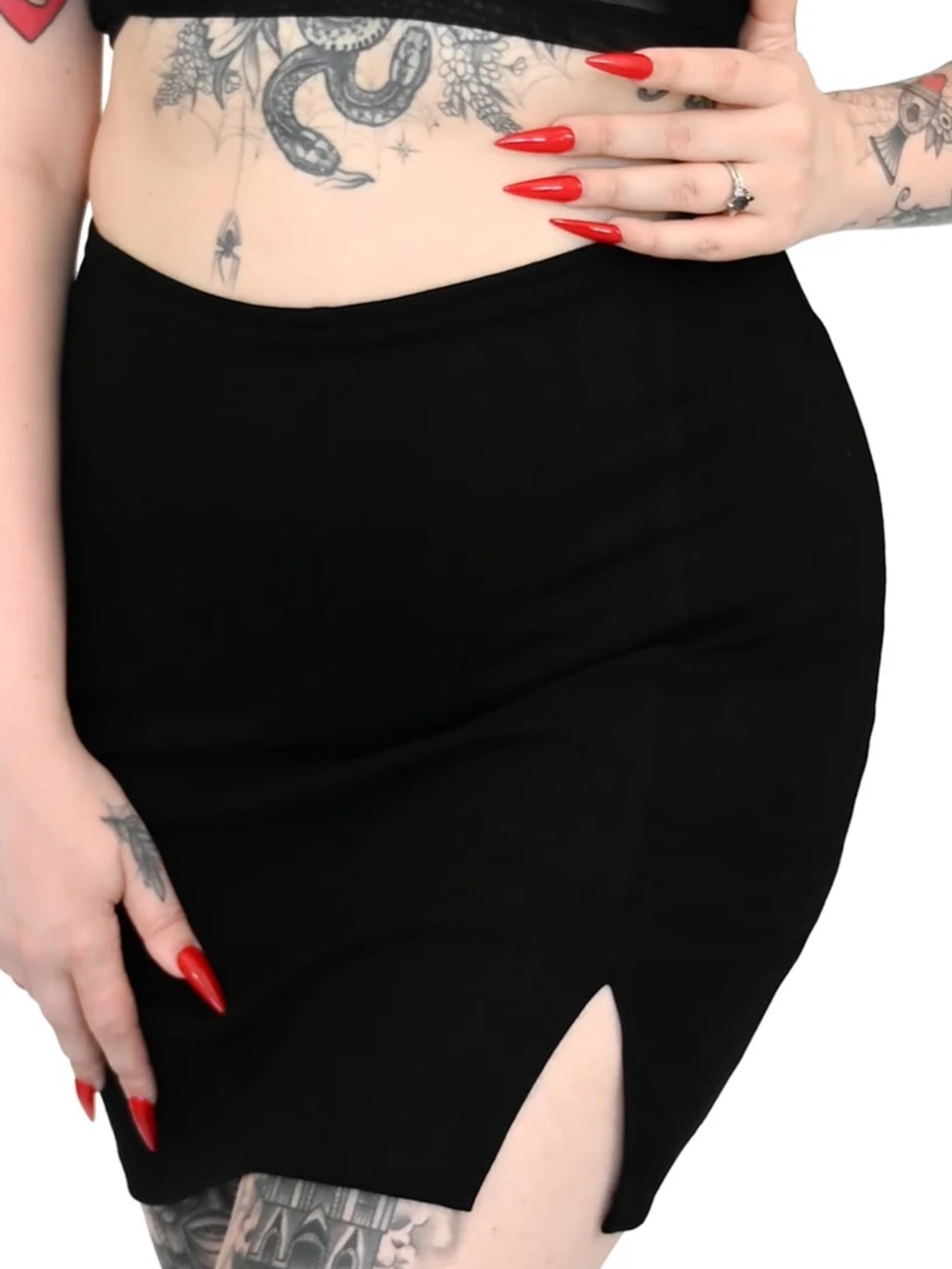 Foxblood Bridget Women’s Mini Skirt Skort Shorts Classic Black Stretch